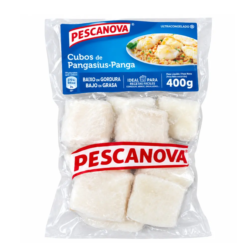 CUBOS DE PANGA 400GRS (10 BANDEJAS)