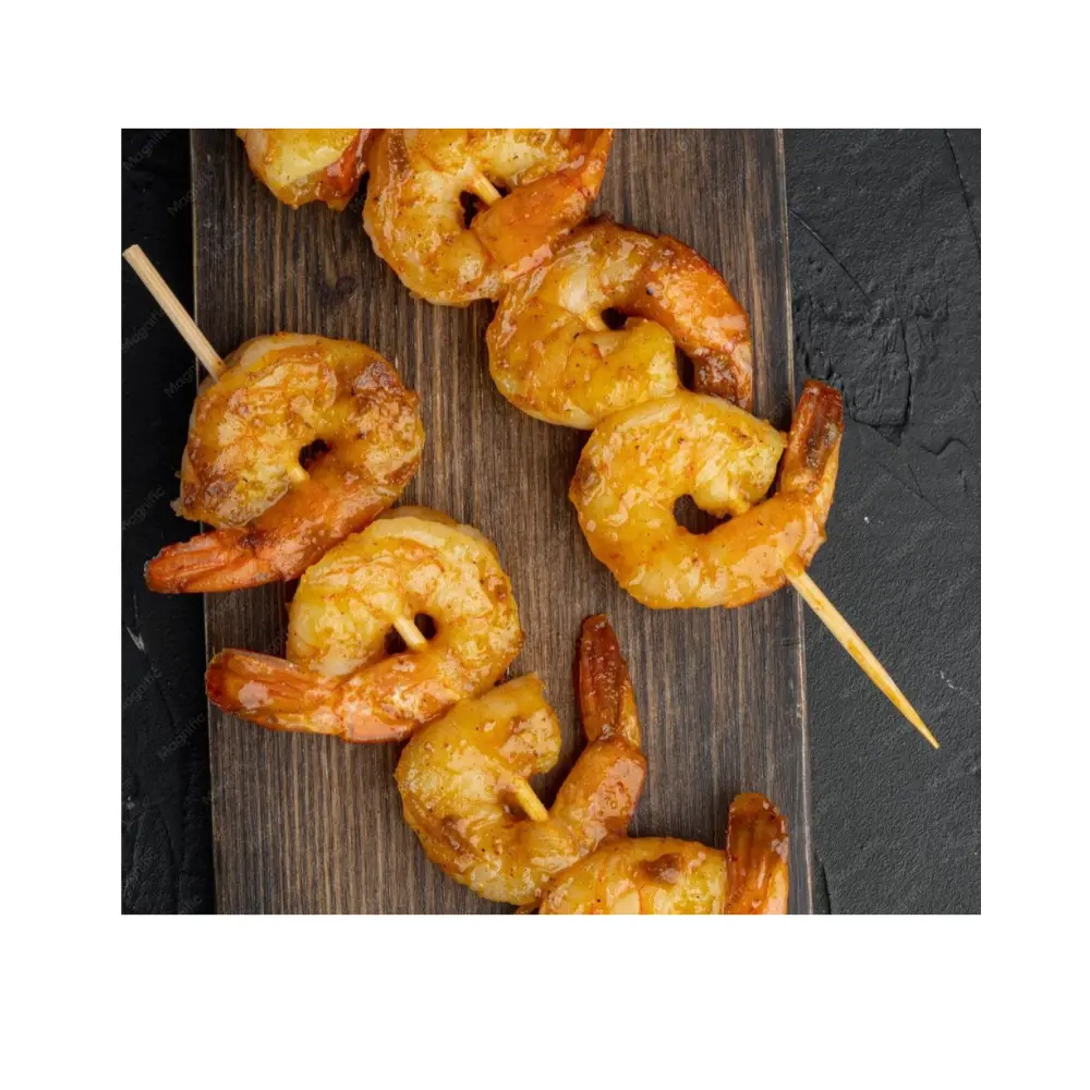  BROCHETA DE LANGOSTINO PELADO DEVENADO ( CAJA 3KG)