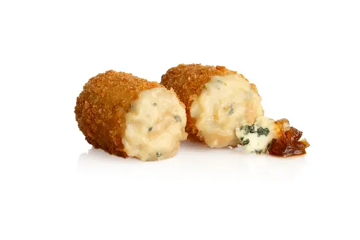CROQUETA QUESO AZUL Y CEBOLLA CARAMELIZADA